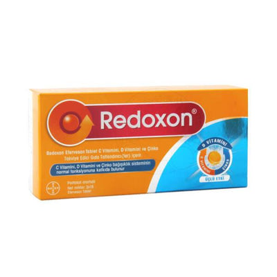 Redoxon Triple Action Vitamin C 1000mg, Vitamin D 400IU & Zinc 10mg Effervescent - Immune Support & Antioxidant - 2x15 T