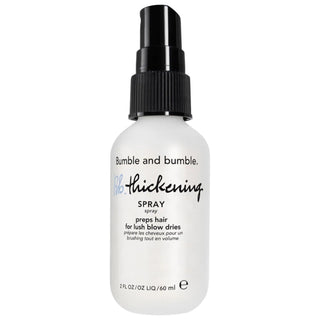 Bumble and bumble Mini Thickening Spray - Lightweight Hair Thickening Spray for Fine Hair, Volumizing Pre-Styler for Blowouts, Sulfate-Free, Cruelty-Free Bumble and bumble Mini Thickening Spray for Fine Hair hair thickening spray, volumizing hair spray, pre-styler for blowouts, sulfate-free hair products, cruelty-free beauty products, hair care for fine hair, mini size hair products, travel size hair care, Bumble and bumble, straight hair, wavy hair, fine hair, medium hair, thicker hair, fuller hair, blowou