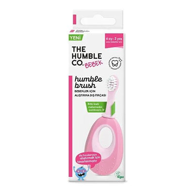 Humble Brush Baby Training Toothbrush: Start Oral Care Early with Plant-Based, Soft Bristle First Toothbrush for Infants