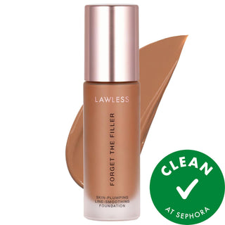 Forget The Filler: Skin-Plumping, Line-Smoothing Full Coverage Foundation - Vegan, Cruelty-Free & Anti-Aging Benefits Forget The Filler: Full Coverage Line Smoothing Foundation full coverage foundation, anti-aging foundation, vegan foundation, cruelty-free foundation, line smoothing foundation, skin plumping foundation, hyaluronic acid foundation, natural finish foundation, non-acnegenic foundation, long-lasting foundation, foundation, makeup, face makeup, hydrating foundation, wrinkle reducing foundation, 
