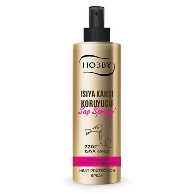 Hobby Heat Protective Hair Spray - Anti-Frizz, 250ml - Protects Hair Up to 220 °C