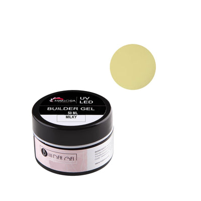 Maklora Builder Gel Milky Protez Tõrnak Jeli 50 ml - Premium Nail Enhancement Gel for Nail Art & Care