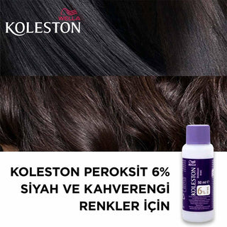 Wella Koleston Peroksit 6% Hair Dye Oxidizing Cream for Black & Brown Hair Co...