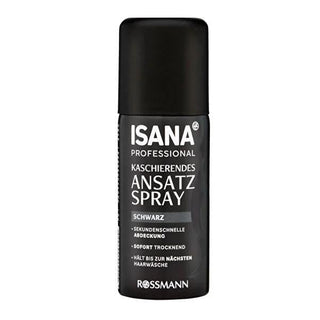 Isana Professional Hair Color Spray - Temporary Gray Hair Cover, Easy-to-Use Spray Design, 2.54 fl oz Isana Professional Hair Color Spray - 2.54 fl oz Hair color spray, Temporary hair color, Gray hair cover, Root touch-up spray, Isana Professional hair spray, Hair care, Beauty products, Personal care, Cosmetics, Hair color correction, Temporary hair solution, Easy hair touch-up, Natural hair texture, Hair color maintenance