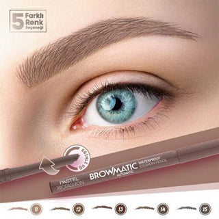 Pastel Profashion Browmatic Waterproof Eyebrow Pencil - Automatic, Water-Resistant, Precise Application Pastel Profashion Browmatic Waterproof Eyebrow Pencil Waterproof eyebrow pencil, Automatic eyebrow pencil, Pastel Profashion Browmatic, Eyebrow makeup, Water-resistant cosmetics, Makeup for sensitive eyes, Long-lasting brow products, Easy to use cosmetics, Precise brow application, Travel makeup, Compact cosmetics