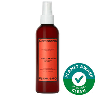 Guava Rescue Hair Heat Protectant Spray - 450° Heat Protection, UV Shield, Detangles & Smooths - Vegan, Cruelty-Free Guava Rescue Hair Heat Protectant Spray - 450° Heat Protection Hair Heat Protectant Spray, Guava Hair Care, Vegan Hair Products, Heat Damage Prevention, UV Protection for Hair, Detangling Spray, Anti-Frizz Hair Spray, Sustainable Hair Care, Hair Styling Products, Hair Protection, Vegan Hair Care, Gluten-Free Hair Products, Cruelty-Free Hair Care, Recyclable Packaging, Hair Care for Fine Hair,