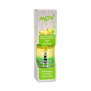 Mov Nail Strengthening Serum with Lemon & Aloe Vera - 12ml Nail Care Product for Brittle Nails Mov Nail Strengthening Serum - Lemon & Aloe Vera nail strengthening serum, nail care product, lemon and aloe vera nail treatment, nail health serum, anti-breakage nail solution, nail care, brittle nails, weak nails, nail growth, natural nail care, herbal nail care, cosmetic, beauty product, nail health, nail beauty