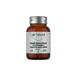 Venatura Iron Supplement with Vitamin C - Dietary Supplement for Immune System Support, 90 Capsules Venatura Iron & Vitamin C Supplement - 90 Capsules Iron Supplement, Vitamin C Supplement, Dietary Supplement, Health and Wellness, Immune System Support, Energy Boost, Fatigue Relief, Healthy Red Blood Cells, Antioxidant Properties, Convenient Supplementation