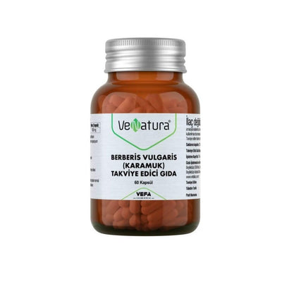 VeNatura Berberis Vulgaris Supplement - 60 Capsules, 500mg Karamuk Extract for Natural Health Support