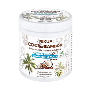 Mixup! CocoBamboo 2-in-1 Shampoo and Hair Mask - Natural Moisturizing Hair Care with Coconut Oil and Bamboo Extract Mixup! CocoBamboo 2-in-1 Shampoo & Hair Mask - Natural Hair Care natural shampoo, hair mask, moisturizing hair care, anti-dandruff shampoo, coconut oil hair products, hair repair treatment, sulfate-free shampoo, nourishing hair mask, hair care routine, healthy hair growth, natural hair products, hair nourishment, coconut oil benefits, bamboo extract hair care