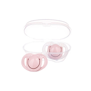 mamajoo orthodontic pacifiers with sterilization box powder pink, mamajoo powder pink orthodontic pacifiers set, packaging of mamajoo orthodontic pacifiers with sterilization box Mamajoo Orthodontic Pacifiers with Sterilization & Storage Box - Powder Pink Design for Ages 12 Months+ | Pack of 2 Mamajoo Orthodontic Pacifiers & Sterilization Box mamajoo, orthodontic-pacifiers, sterilization-box, baby-products, pacifier-set, parenting, hygienic-baby-care, bpa-free, infant-care, ai-generated
