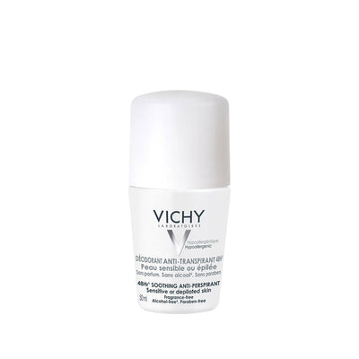 Vichy 48 Hour Anti-Perspirant Roll-On Deodorant for Sensitive Skin - 50ml