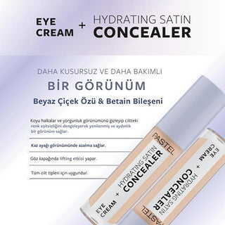 Pastel Makeup Eye Cream Concealer: Hydrating Satin Finish, Reduce Dark Circles, Brightening Under Eye Treatment - 61 Vanilla Pastel Makeup Eye Cream Concealer: Hydrating, Brightening eye cream concealer, hydrating concealer, dark circle concealer, eye cream for dark circles, brightening eye cream, satin finish concealer, eye makeup skincare, under eye concealer, eye bag treatment, eye fatigue concealer, eye cream, concealer, hydrating eye cream, brightening concealer, satin concealer, dark circles, eye bags