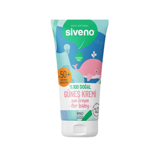 Siveno Baby Sunscreen 50 SPF - Natural & Gentle Sun Protection for Infants - 50ml Siveno Baby Sunscreen 50 SPF - Natural Protection baby sunscreen, natural sunscreen, SPF 50 sunscreen, baby sun protection, natural baby care, gentle sun protection, infant skincare, outdoor baby care, Siveno, baby care products, natural ingredients, sun protection for babies