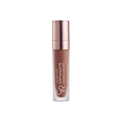 Golden Rose Soft & Matte Creamy Lipstick: Long-Lasting Hydration & Intense Color - Jojoba & Avocado Oil Enriched