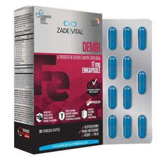 zade vital iron and prebiotic supplement capsules, zade vital iron prebiotic supplement packaging, zade vital supplement for vegans and vegetarians Zade Vital Iron and Prebiotic Supplement - 30 Capsules Zade Vital Iron & Prebiotic Supplement - 30 Capsules zade-vital, iron-supplement, prebiotic-supplement, vegan, vegetarian, dietary-supplement, gastrointestinal-health, gut-health, health-wellness, ai-generated