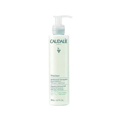 Caudalie Vinoclean Cleansing Milk with Almond Oil - Gentle Skincare for Sensitive Skin, 200ml