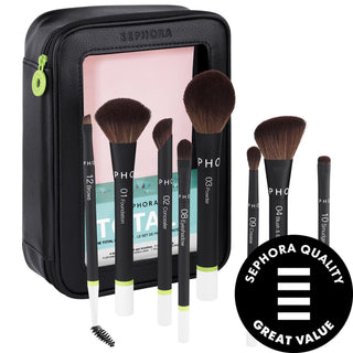SEPHORA COLLECTION Total Brush Set - Vegan Makeup Brushes for Flawless Application, Eco-Friendly Beauty Tools SEPHORA COLLECTION Total Brush Set - Vegan & Eco-Friendly Makeup Brushes makeup brush set, vegan makeup brushes, eco-friendly beauty products, sephora collection, total brush set, makeup tools, cruelty-free cosmetics, vegan beauty, sustainable beauty, makeup essentials, beauty brushes, travel makeup, daily makeup routine, special occasion makeup