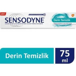 Sensodyne Deep Clean Toothpaste: Sensitive Teeth Relief, Deep Cleaning, Plaque Removal & Long Lasting Fresh Breath - 2.54 fl oz Sensodyne Deep Clean: Sensitive Teeth Relief Toothpaste Sensodyne Deep Clean, sensitive teeth toothpaste, deep cleaning toothpaste, plaque removal toothpaste, toothpaste for sensitive gums, tooth sensitivity relief, oral hygiene toothpaste, long lasting fresh breath toothpaste, sensitive teeth, deep cleaning, plaque removal, fresh breath, oral hygiene, toothpaste, dental care, sens