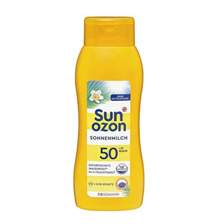 Sunozon 50 SPF Vegan Sunscreen Lotion - Water-Resistant, Anti-Aging, 13.53 fl oz Sunozon 50 SPF Vegan Sunscreen - Water-Resistant & Anti-Aging sunscreen lotion, 50 SPF, vegan sunscreen, water-resistant sunscreen, anti-aging sun care, sun protection, sensitive skin care, cruelty-free cosmetics, outdoor protection, skincare essentials