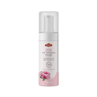 otaci rose cleansing foam 150 ml front view, otaci rose cleansing foam 150 ml with packaging Otacı Rose Cleansing Foam - Hydrating Cleanser | 150 ml Otacı Rose Cleansing Foam - 150 ml otaci-rose-cleansing-foam, facial-cleanser, hydrating-cleanser, rose-extract, skincare, beauty, natural-ingredients, gentle-cleansing, daily-use, ai-generated