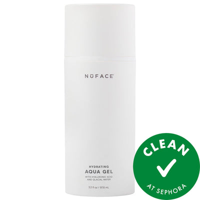 NuFACE Hydrating Aqua Gel: Microcurrent Serum with Hyaluronic Acid - 24 Hour Hydration for Anti-Aging & Clean Beauty