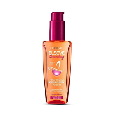 Elseve Dream Long: Smoothing Hair Serum - Heat Protection & Frizz Control with Keratin & Cocoa Oil
