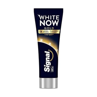 Signal White Now Gold Whitening Toothpaste - Clinically Proven Instant 3x Whitening, 2.54 fl oz Signal White Now Gold Whitening Toothpaste - 3x Whitening whitening toothpaste, Signal White Now Gold, oral care products, clinically tested toothpaste, dental whitening, teeth whitening, smile care, oral hygiene, cosmetic dentistry, beauty and personal care