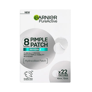 Garnier Pimple Patch: #1 Acne & Blemish Hydrocolloid Bandage - Invisible, Fast-Acting Acne Spot Treatment, Clinically Proven (22 Count) Garnier Pimple Patch: Fast Acne & Blemish Treatment pimple patch, acne patch, hydrocolloid bandage, blemish treatment, invisible acne patch, fast acting acne treatment, overnight acne treatment, skin imperfection treatment, acne spot treatment, acne treatment, skin care, blemish control, hydrocolloid patch, acne, blemishes, skin imperfections, fast-acting, overnight, discre