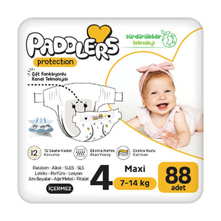 Paddlers Protection Maxi Baby Diapers Size 4 (7-14kg) Jumbo Pack | Eco-Friendly, Absorbent & Comfortable Disposable Diapers Paddlers Protection Size 4 Baby Diapers - Eco-Friendly & Absorbent baby diapers, disposable diapers, eco-friendly diapers, sustainable diapers, size 4 diapers, maxi diapers, diapers for 7-14 kg, absorbent diapers, comfortable baby diapers, jumbo pack diapers, baby essentials, diaper rash prevention, sensitive skin diapers, overnight diapers, baby care, infant supplies, parents, new par