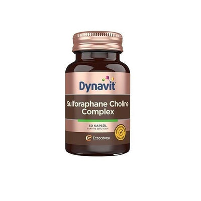 Dynavit Sulforaphane Choline Complex 60 Capsules - Liver Support Supplement with Silimarin, Choline, Broccoli & Artichok