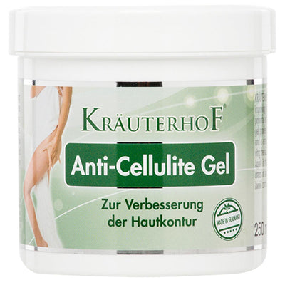 Krauterhof Anti-Cellulite Gel for Women - Body Contouring Cream with Caffeine, 8.45 fl oz