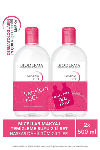 Bioderma Sensibio H2O Micellar Water: Gentle Cleanser & Makeup Remover for Sensitive Skin (2 x 500ml) Bioderma Sensibio H2O: Gentle Micellar Water for Sensitive Skin Micellar water, Sensitive skin cleanser, Makeup remover, Bioderma Sensibio H2O, Gentle facial cleanser, Hydrating cleanser, Facial cleansing solution, Micellar cleansing water, Face wash, Skin care, Cleansing water, Gentle cleanser, Makeup removal, Irritation-free, Alcohol-free, Fragrance-free, Hypoallergenic, Non-comedogenic, Daily cleanser, F