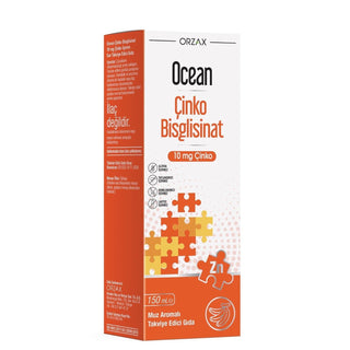 Ocean Zinc Supplement Liquid - 10 mg Zinc Bisglycinate, Gluten-Free, Lactose-Free, Banana Flavor Ocean Zinc Liquid Supplement - 10 mg Zinc Bisglycinate zinc supplement, liquid zinc, banana flavored zinc, gluten-free supplement, lactose-free supplement, zinc bisglycinate, immune support, dietary supplement, health and wellness, nutritional support, banana flavor