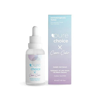 Pure Choice Azelaic Acid Serum: Brighten Skin, Reduce Dark Spots, Even Skin Tone - Vegan & Sensitive Skin Friendly, 30ml Pure Choice Azelaic Acid Serum: Brighten Skin & Reduce Dark Spots Azelaic Acid Serum, Skin Brightening Serum, Dark Spot Reduction, Hyperpigmentation Treatment, Vegan Skincare, Sensitive Skin Serum, Even Skin Tone Serum, Leke Karşıtı Serum, Aydınlatıcı Serum, Anti-inflammatory Serum, Brightening Serum, Dark Spot Treatment, Vegan Beauty, Sensitive Skin Care, Skin Tone Correction, Anti-Redne