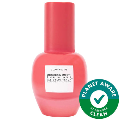 Strawberry Smooth BHA & AHA Salicylic Acid Serum - Pore Minimizing, Acne & Blemish Treatment, Vegan & Cruelty-Free Exfol