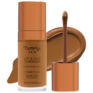 Yummy Skin Hydrating Concealer With Hyaluronic Acid & Caffeine - Vegan, Cruelty-Free, Natural Finish Yummy Skin Hydrating Concealer - Vegan & Cruelty-Free Hydrating Concealer, Vegan Cosmetics, Cruelty-Free Makeup, Hyaluronic Acid Concealer, Natural Finish Concealer, Liquid Concealer, Medium to Full Coverage, Clean Cosmetics, Sensitive Skin Friendly, Gluten-Free, Ethical Cosmetics, Face Makeup, Concealer