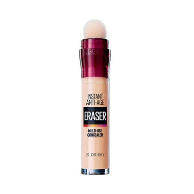 Maybelline Instant Age Eraser Concealer - Light Honey 121: Full Coverage Under Eye Concealer for Dark Circles & a Youthf