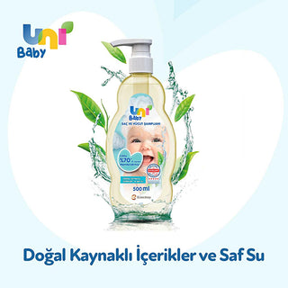 Uni Baby Shampoo 500ml - Natural, Hypoallergenic, Moisturizing Baby Care Uni Baby Shampoo 500ml - Natural & Hypoallergenic baby shampoo, natural baby care, hypoallergenic baby products, moisturizing baby shampoo, dermatologically tested baby care, gentle baby products, safe baby shampoo, natural ingredients, baby skin care, baby hair care