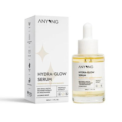 Anyong Hydra Glow Serum 30ml - Hydrating, Brightening & Anti-Aging Niacinamide Serum with Hyaluronic Acid for Uneven Ski