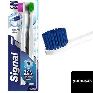 Signal Manual Toothbrush Gum Pro Nazik Bakım - Soft Bristles, Gentle Gum Care & Effective Plaque Removal Signal Gum Pro Nazik Bakım Toothbrush - Soft & Gentle Manual Toothbrush, Soft Bristles Toothbrush, Gentle Gum Care, Effective Plaque Removal, Dentist Recommended Toothbrush, Oral Care, Sensitive Gums, Plaque Removal, Gentle Cleaning, Comfortable Brushing, Signal, Gum Pro Nazik Bakım, Nazik Bakım, Oral Hygiene, Sensitive Teeth, Toothbrush, Dental Care