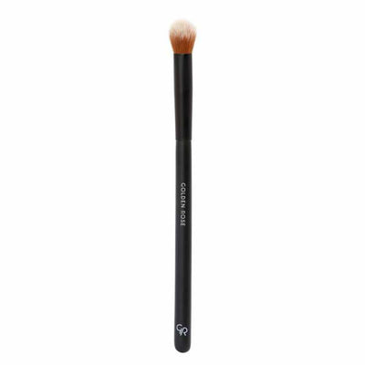Golden Rose Highlighter Brush: Achieve Luminous Glow & Defined Contours - Premium Makeup Brush for Flawless Blending & P