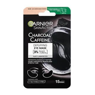 Garnier Charcoal and Caffeine Eye Mask - Reduce Puffiness and Dark Circles, Dermatologically Tested, Fragrance-Free Skincare Garnier Eye Mask for Puffiness & Dark Circles Garnier Eye Mask, Charcoal and Caffeine Eye Mask, Reduce Puffiness and Dark Circles, Dermatologically Tested Skincare, Fragrance-Free Skincare, Under Eye Care, Skincare for Sensitive Skin, Eye Care Products, Anti-Aging Skincare, Skincare Routine, Garnier Skincare, Eye Mask Benefits
