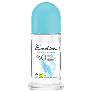 Emotion Ocean Fresh Roll-On Deodorant - Aluminum-Free, Vegan, Natural - 50ml Emotion Ocean Fresh Deodorant - Natural & Vegan aluminum-free deodorant, natural deodorant, vegan deodorant, roll-on deodorant, paraben-free personal care, Emotion Ocean Fresh, sensitive skin care, eco-friendly deodorant, cruelty-free cosmetics, gentle deodorant, long-lasting freshness, pudra-free deodorant