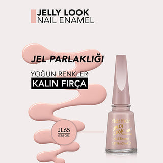 flormar jelly look nail polish jl65 its a girl, flormar jelly look baby pink nail polish bottle, flormar jelly look nail polish brush Flormar Jelly Look Nail Polish - JL65 Its a Girl, Baby Pink for Beauty Enthusiasts & Nail Art Fans Flormar Jelly Look Nail Polish - JL65 Baby Pink flormar, nail-polish, gel-polish, beauty-enthusiasts, nail-art, baby-pink, high-pigment, smooth-finish, long-lasting, ai-generated