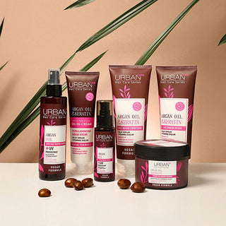 Urban Care Argan Oil & Keratin Leave-In Hair Cream: Anti-Breakage, Frizz Control & Damage Repair, 5.07 fl oz Urban Care Argan Oil Hair Cream: Repair & Smooth Frizz Argan oil hair cream, Keratin leave-in conditioner, Anti-breakage hair treatment, Frizz control hair product, Hair smoothing cream, Damaged hair repair, Leave-in hair conditioner, Hair breakage treatment, Hair Care Product, Hair Treatment, Leave-in Conditioner, Argan Oil, Keratin, Hair Repair, Frizz Control, Smoothing, Moisturizing, Hydrating, Fo