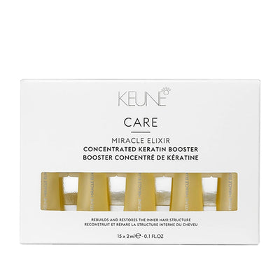 Keune Miracle Elixir: Keratin Booster Hair Treatment - Repair Damaged Hair, Strengthen & Restore Elasticity