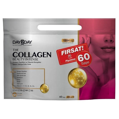 Day2Day The Collagen Beauty Intense Collagen Supplement - 10,000mg Collagen Peptides, Anti-Aging, Skin Health & Beauty S