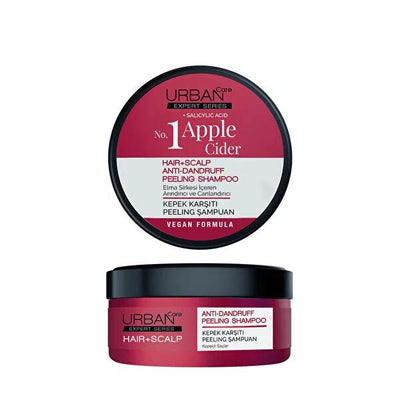 Urban Care Apple Cider Vinegar Anti-Dandruff Peeling Shampoo: Exfoliate Scalp, Control Sebum, & Stop Itchy Scalp - Natur