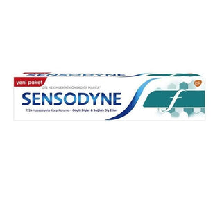 Sensodyne F Fluoride Toothpaste for Sensitive Teeth - 3.38 fl oz Sensodyne F Toothpaste for Sensitive Teeth | 3.38 fl oz fluoride toothpaste, sensitive teeth toothpaste, adult toothpaste, daily oral care, sensodyne, oral health, tooth decay prevention, gum care, sensitive teeth relief, desensitizing toothpaste, fluoride oral care